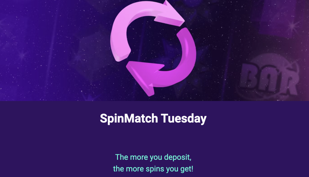 spinmatch tuesday bonus